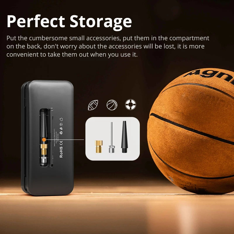 Gonfleur de Pneus Rechargeable Sans Fil – Compresseur Portable Digital