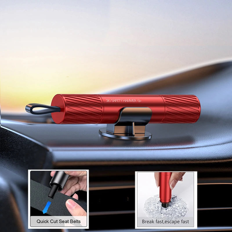 Marteau Brise-Vitre Voiture + Coupe-Ceinture