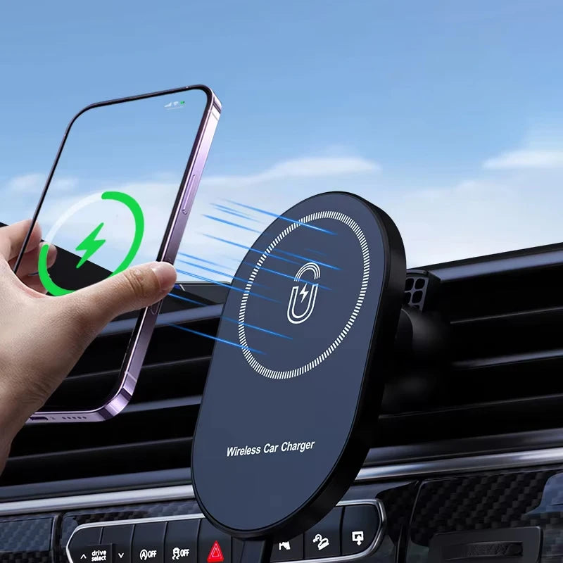 Chargeur Sans Fil Magnétique 15W pour Voiture