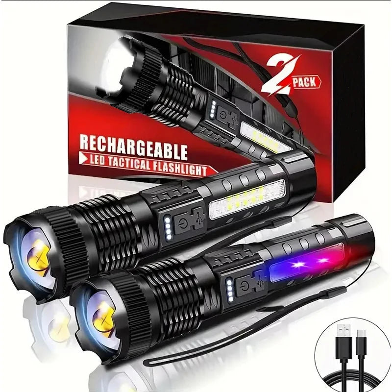 Lampe Torche LED Haute Puissance Rechargeable