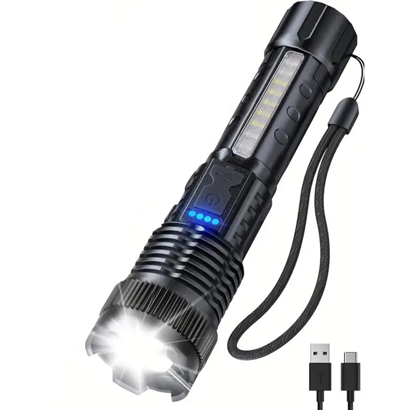 Lampe Torche LED Haute Puissance Rechargeable