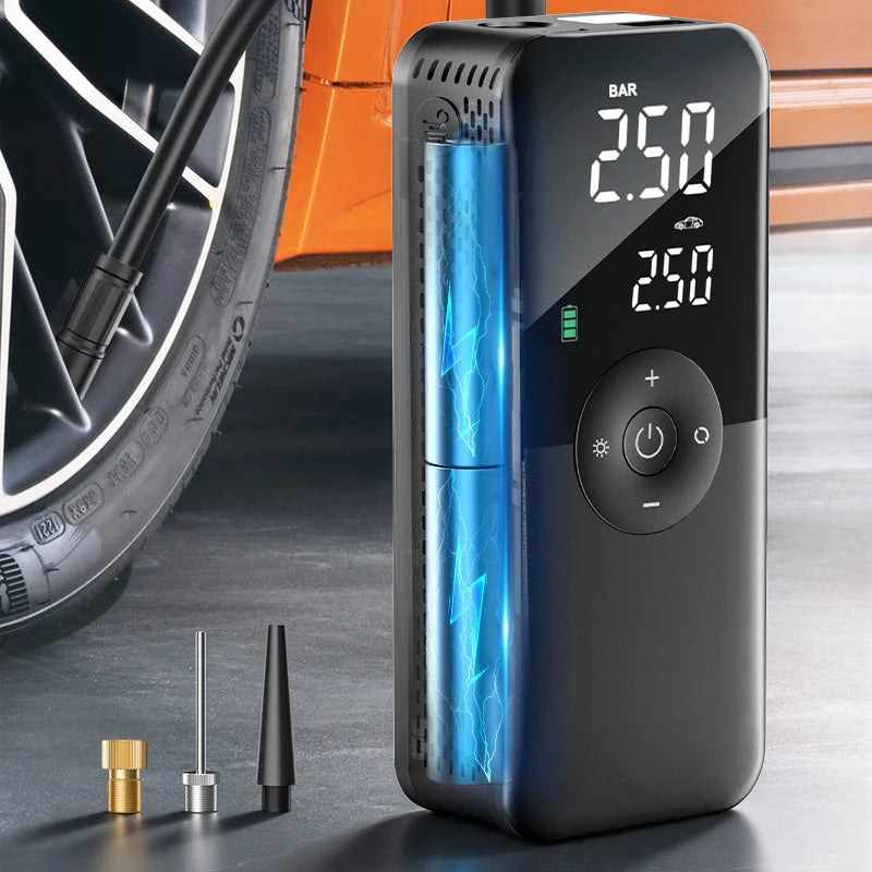 Gonfleur de Pneus Rechargeable Sans Fil – Compresseur Portable Digital